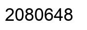 Number 2080648 black image