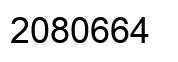Number 2080664 black image