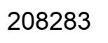 Número 208283 imagen negro
