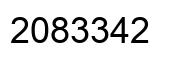 Number 2083342 black image