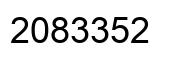 Number 2083352 black image