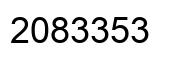 Number 2083353 black image