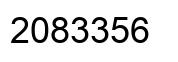 Number 2083356 black image