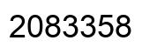 Number 2083358 black image
