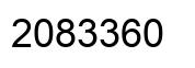 Number 2083360 black image