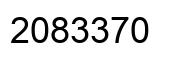 Number 2083370 black image