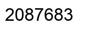 Número 2087683 imagen negro