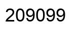 Number 209099 black image