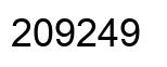 Número 209249 imagen negro