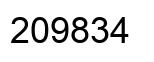 Número 209834 imagen negro
