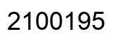 Número 2100195 imagen negro