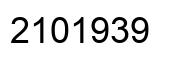 Number 2101939 black image