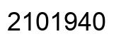 Number 2101940 black image