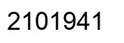 Number 2101941 black image