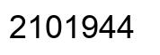 Number 2101944 black image