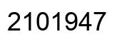 Number 2101947 black image