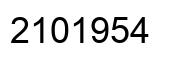 Number 2101954 black image