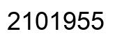 Number 2101955 black image