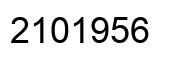 Number 2101956 black image