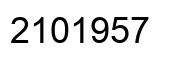 Number 2101957 black image