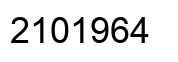 Number 2101964 black image