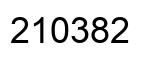 Number 210382 black image