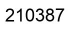 Number 210387 black image