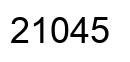 Número 21045 imagen negro