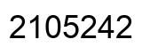 Número 2105242 imagen negro