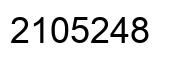 Número 2105248 imagen negro