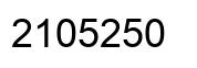 Number 2105250 black image