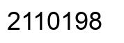 Number 2110198 black image