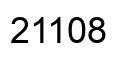Number 21108 black image