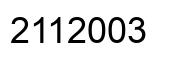 Número 2112003 imagen negro