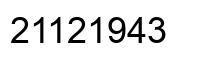 Número 21121943 imagen negro