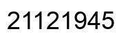 Número 21121945 imagen negro