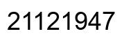 Número 21121947 imagen negro