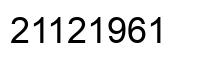Número 21121961 imagen negro