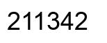 Number 211342 black image