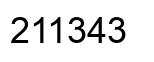 Number 211343 black image