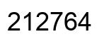 Número 212764 imagen negro