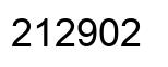 Number 212902 black image