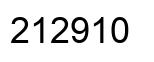 Número 212910 imagen negro