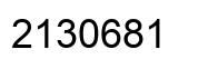Número 2130681 imagen negro