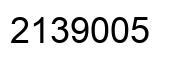 Número 2139005 imagen negro