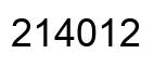 Número 214012 imagen negro