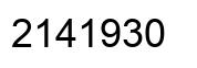 Number 2141930 black image