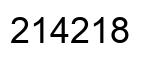 Número 214218 imagen negro
