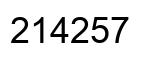 Número 214257 imagen negro