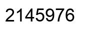 Number 2145976 black image